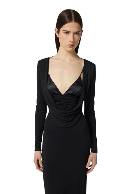 Abito Red Carpet in jersey crêpe fluido ELISABETTA FRANCHI | Abiti | ABR0356E2110